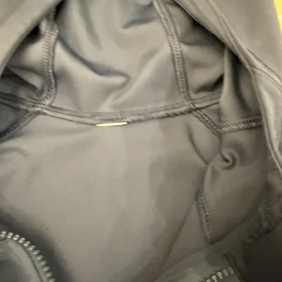 Women's Navy Blue Hooded Jacket with Thumbholes Fitted Silhouette  Athleisure - Picture 6 of 10